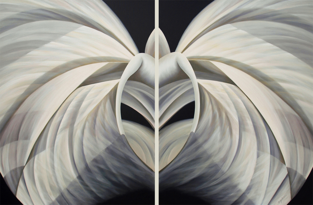 UNTITLED NO. 26, diptych ,  40 x 60 inches
